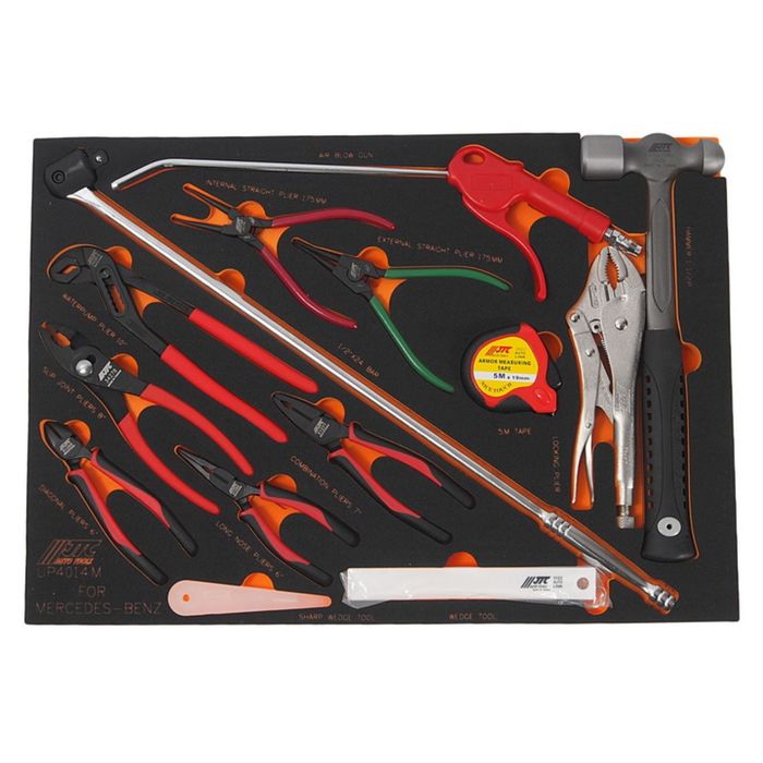 Набор инструмента универсальный JTC, комплектация Mercedes Benz, в ложементе, 14 предметов