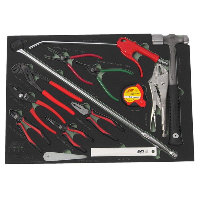 Набор инструмента универсальный JTC, комплектация VAG, в ложементе, 14 предметов