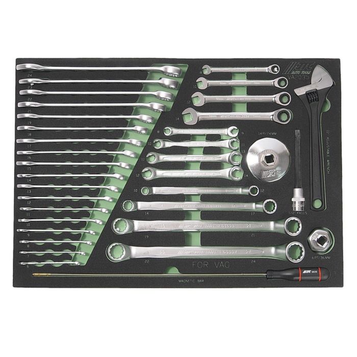 Набор инструмента универсальный JTC, комплектация VAG, в ложементе, 35 предметов