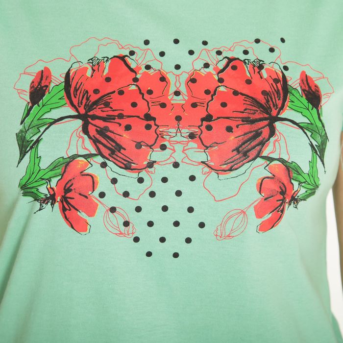 Туника женская KAFTAN "Маки", размер S(44), хлопок 100%