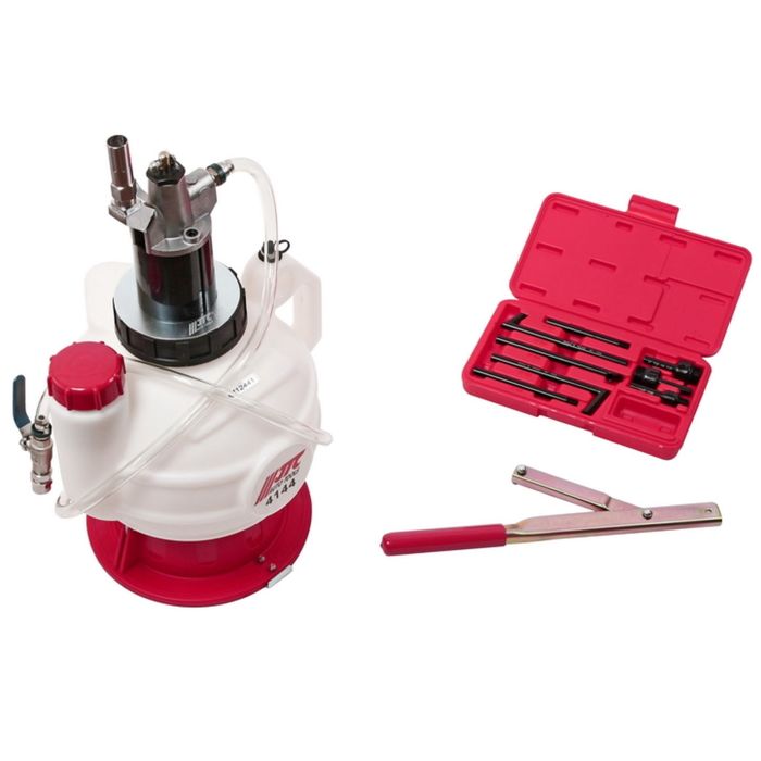 Диспенсер ручной JTC для заправки АКПП жидкостью ATF, емкость 7.5л, длина шланга 130 см