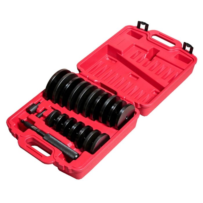 Набор оправок JTC для выпрессовки подшипников, втулок, сальников, 70-150 мм, 21 предмет