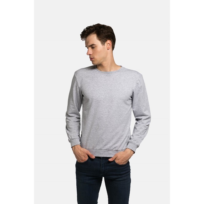 Джемпер мужской KAFTAN basic (М3), размер XL(50), цвет меланж, хлопок 100%