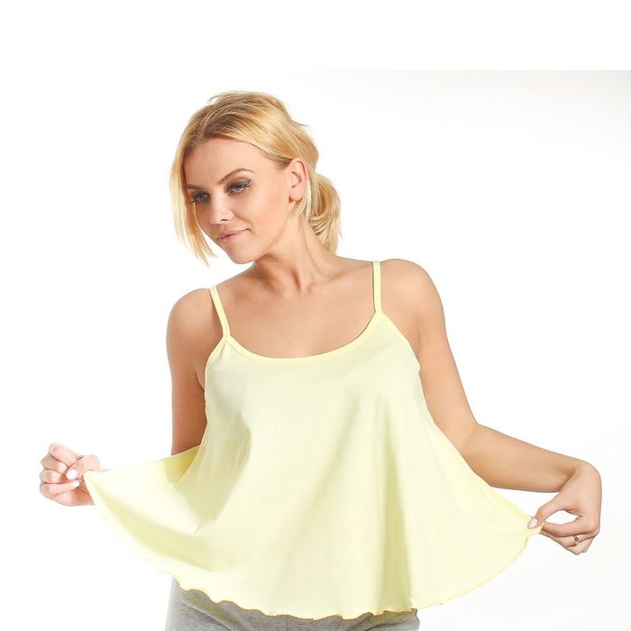 Топ женский KAFTAN, цвет лимонный, размер XS(42), хлопок 100%