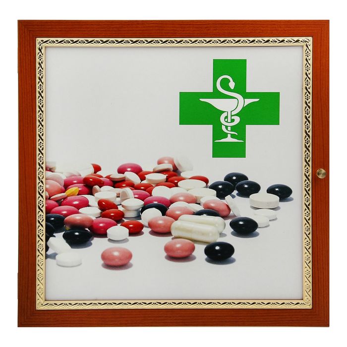 Аптечка настенная "Драже" 35х35х11 см