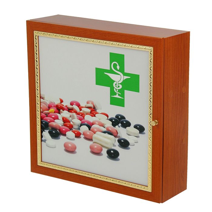 Аптечка настенная "Драже" 35х35х11 см