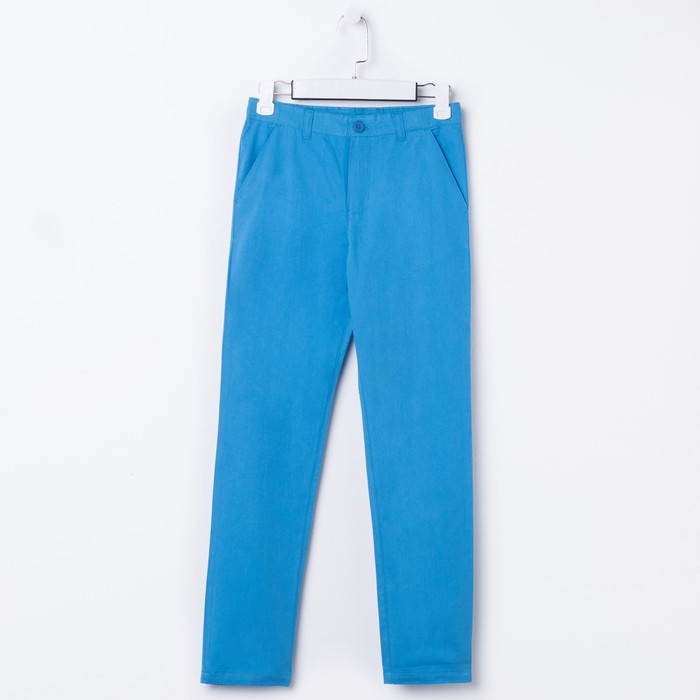 Брюки для мальчика, рост 158 см, цвет синий