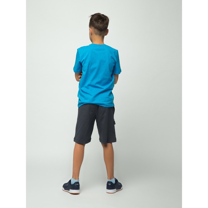 Футболка для мальчика, рост 128 см, цвет синий