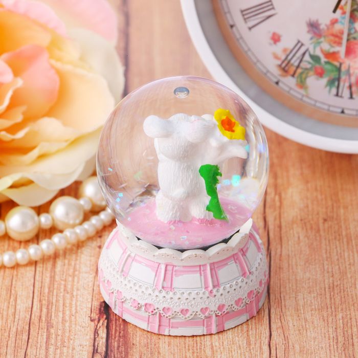 Сувенир снежный шар "Подружке", d=4,5 см