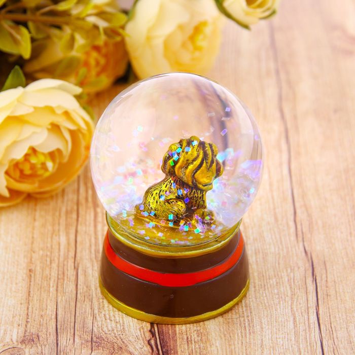 Сувенир снежный шар "Папе", d=4,5 см