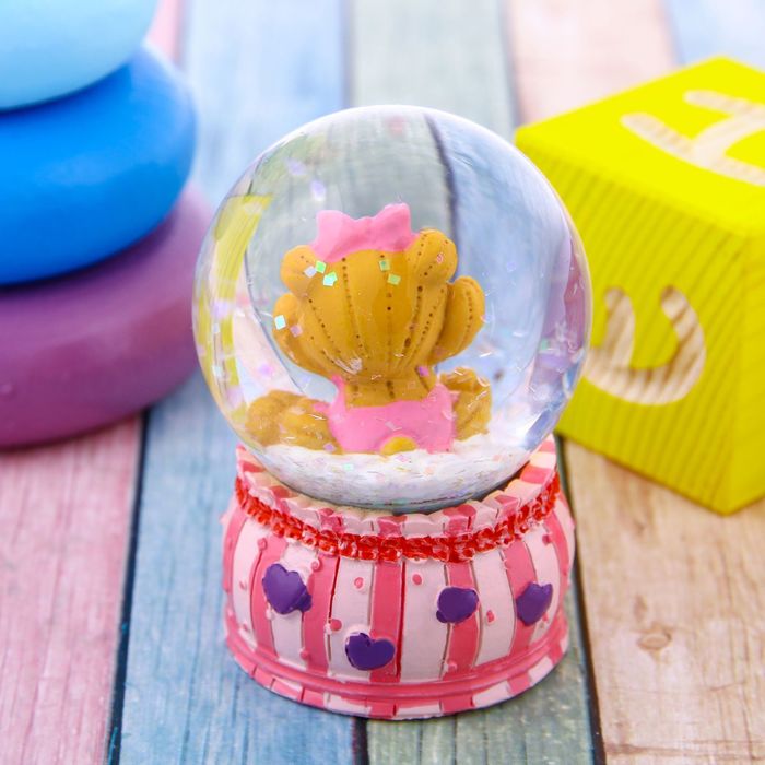 Сувенир снежный шар "Наше чудо", d=4,5 см