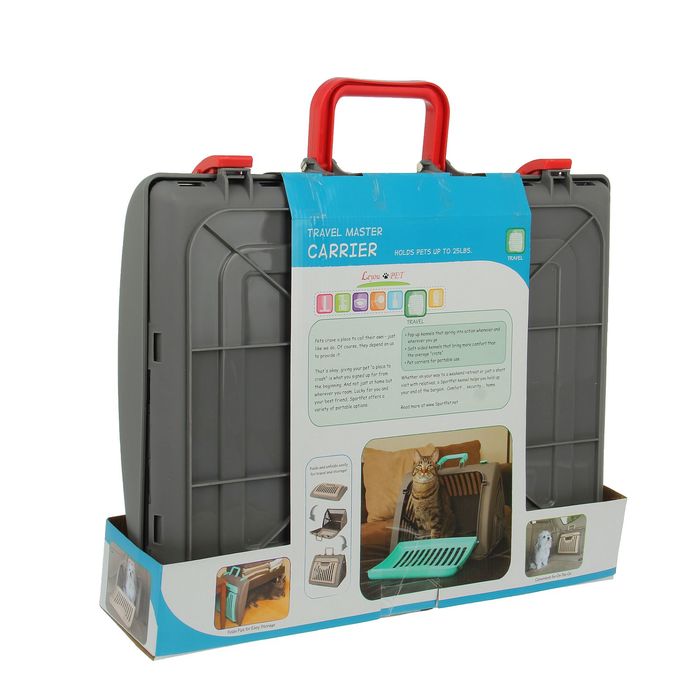 Переноска складная ультракомпактная для животных, 47 х 36 х 39 см, красная