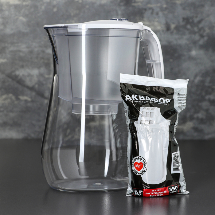 Фильтр-кувшин 4,2 л "Аквафор. Прованс", цвет белый