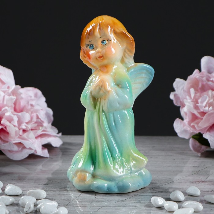 Статуэтка "Ангел №5" зелёный