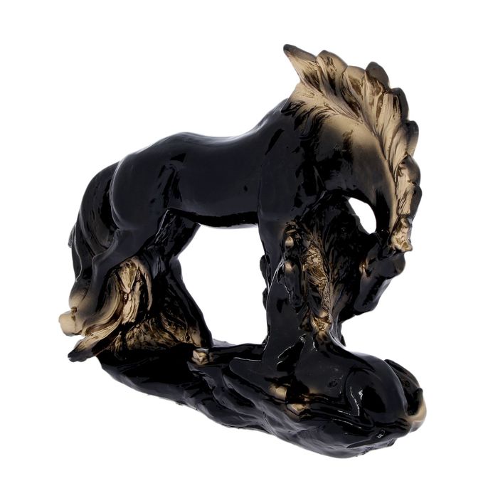 Сувенир "Семья лошадей" черный