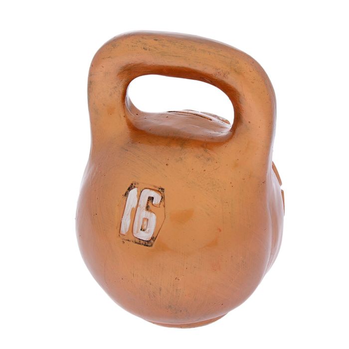 Копилка "Гиря сто пудовый хит" средняя, бронза, 22 см