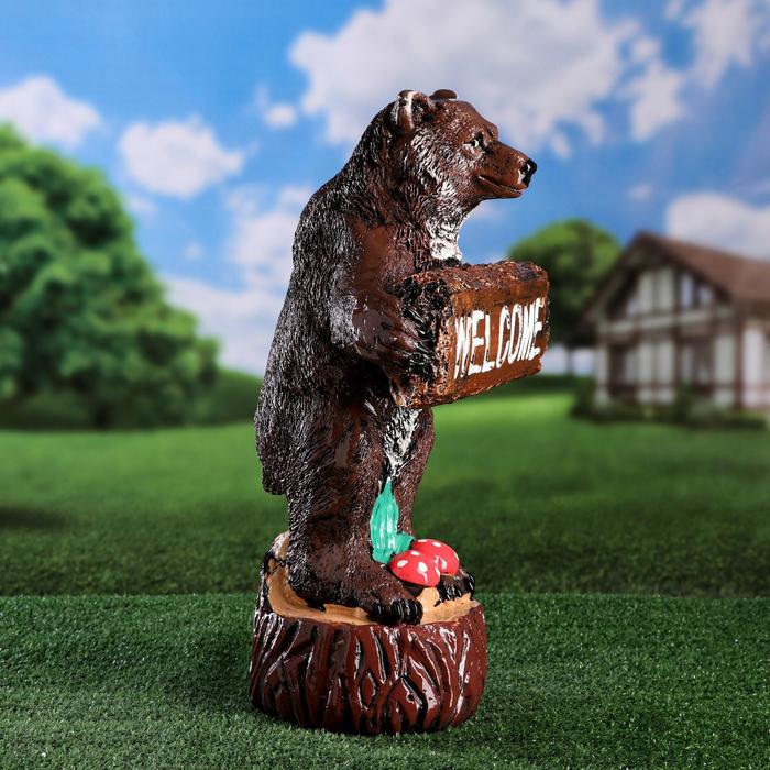 Садовая фигура "Медведь WELCOME" 52 см