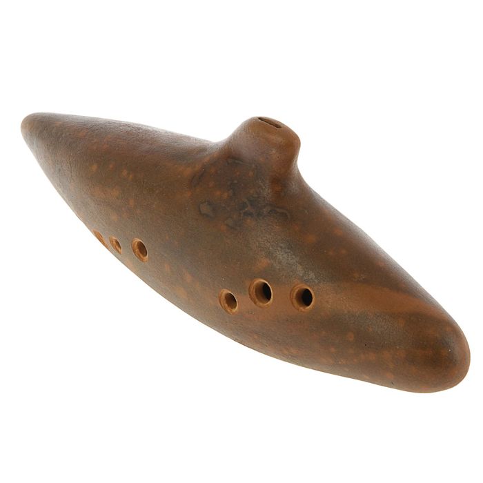 Окарина большая, октава, 7 отверстий, обварная керамика