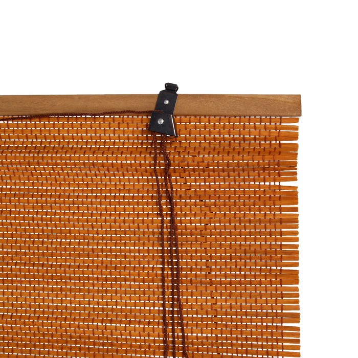 Штора рулонная, бамбуковая 80х160 см, "Нагоя", цвет вишня