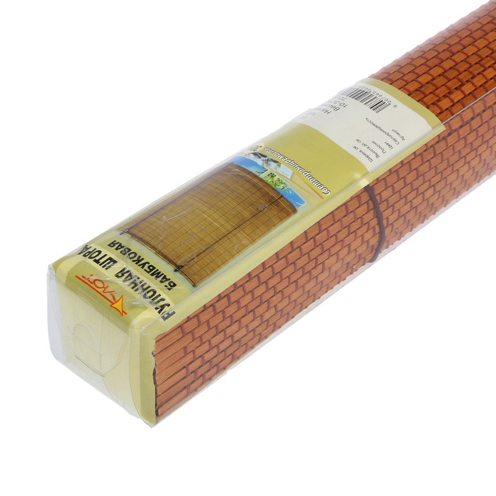 Штора рулонная, бамбуковая 80х160 см, "Нагоя", цвет вишня