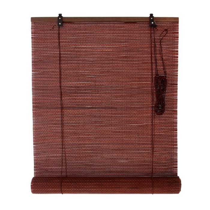 Штора рулонная, бамбуковая 80х160 см, "Нагоя", цвет коричневый