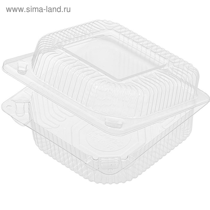 

Контейнер с неразъёмной крышкой РК-10 (М), квадратный, размер 10,6 х 5 см, объём 540 мл