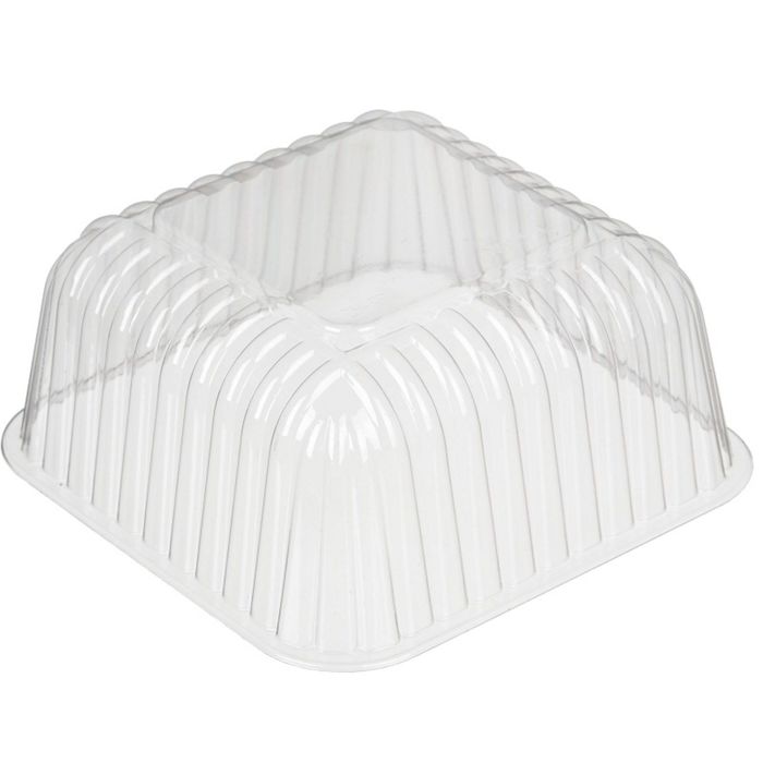 Крышка к контейнеру Т-150К, квадратная, прозрачная, 17,6х17,6х7,8 см / 500 мл