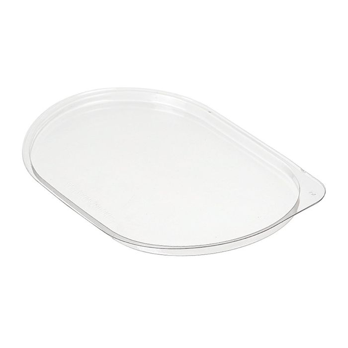 Крышка к контейнеру КМ-1005КВ, овальная, прозрачная, 21,5х13,9х0,7 см