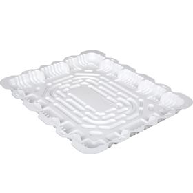 Контейнер для торта Т-480Д, прямоугольный, цвет белый, размер 48,3 х 38,5 х 3,1 см