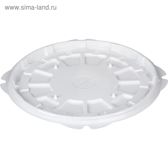 фото Контейнер для торта т-236/1дш, круглый, цвет белый, размер 23,2 х 23,2 х 1,2 см комус