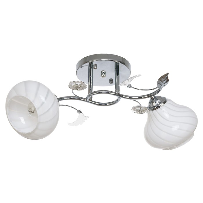 Люстра "Флавия" 2 лампы 60Вт Е27 хром 46х20х24