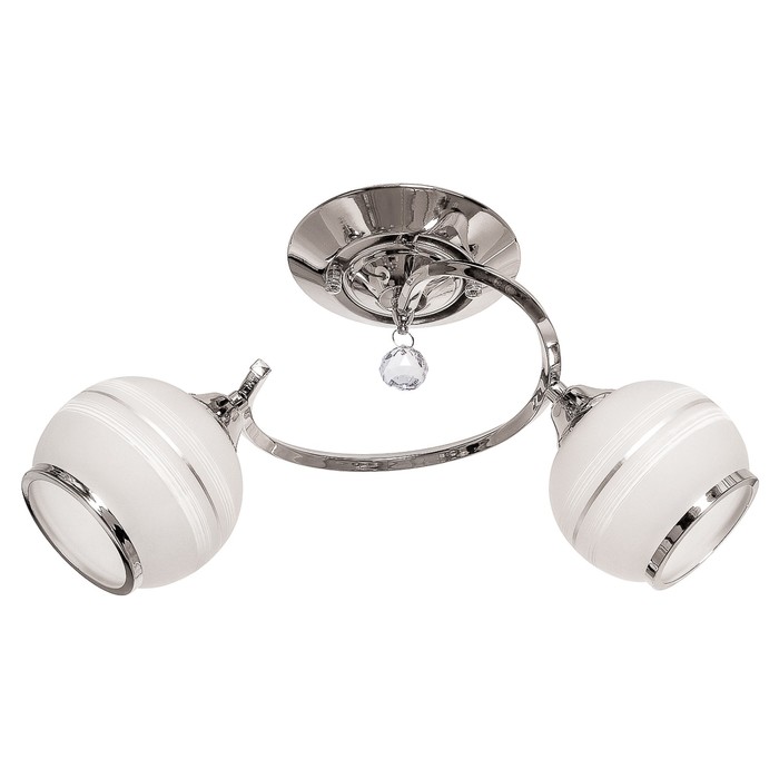 Люстра "Луи" 2 лампы 40Вт Е27 хром 48*20*28