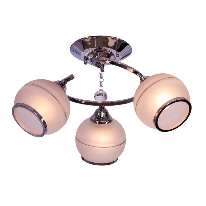 Люстра "Луи" 3 лампы 40Вт Е27 хром 48*20*28