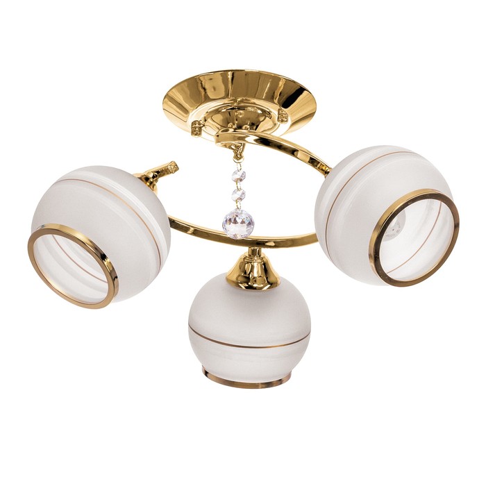 Люстра "Луи" 3 лампы 40Вт Е27 золото 48*20*28