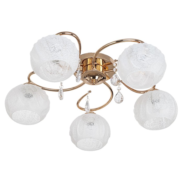 Люстра "Лантана" 5 ламп 60Вт Е27 золото