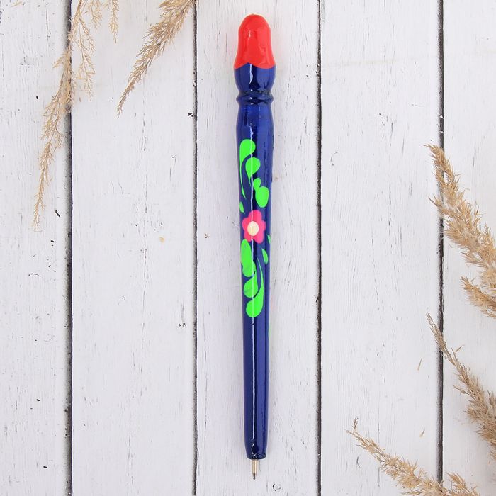 Ручка деревянная, матрешка "Воронеж", 17 см