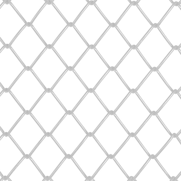 Сетка-рабица с полимерным покрытием, белая, ячейка 25 мм, толщина 2,2 мм, рулон 1,5х10 м