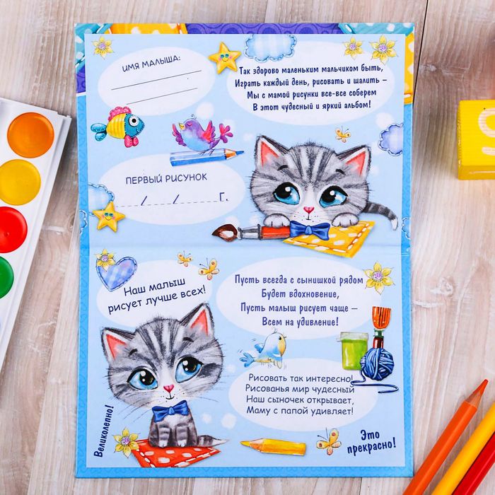 Папка для первых рисунков "Первые рисунки нашего малыша"