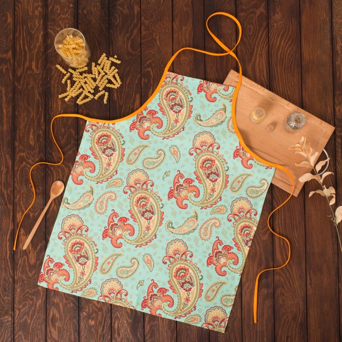 Фартук "Доляна" Индийский огурец, 60х70 см, вафельное полотно 162г/м2