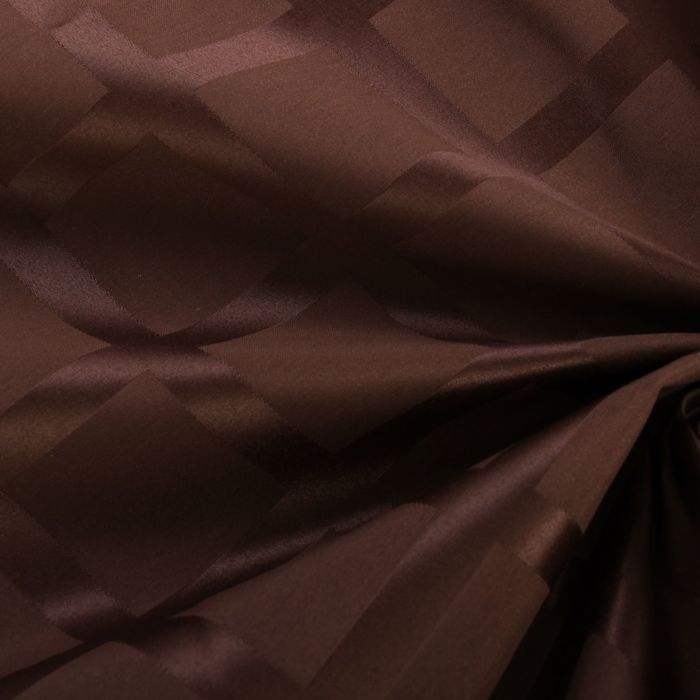 Ткань для столового белья с ГМО Геометрия ш.155, дл.10м, цв. темный меланж, пл. 192 г/м2