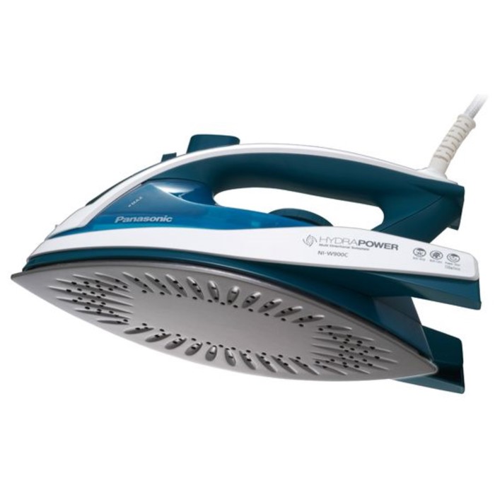 Утюг Panasonic NI-W900CMTW, 2400 Вт, вертикальное отпаривание, керамическая подошва, синий