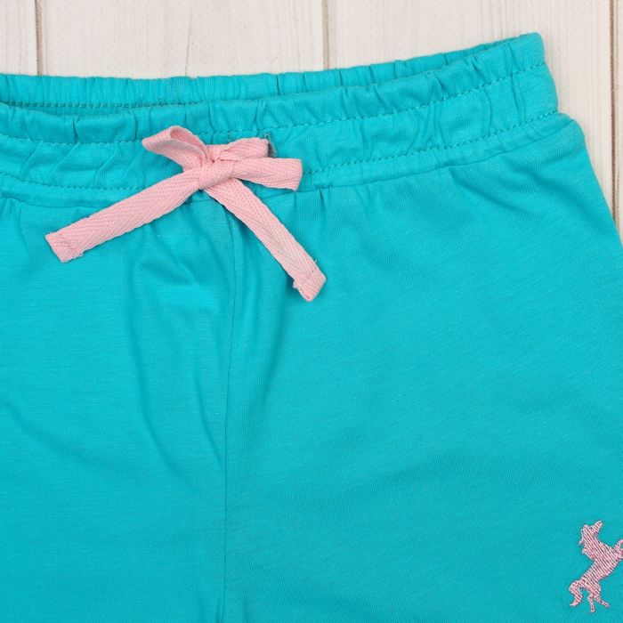 Шорты для девочки, рост 80 см, цвет бирюзовый