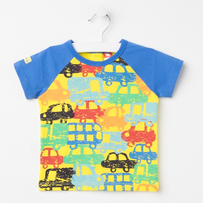 Футболка детская, рост 74 см, цвет синий