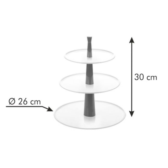 Этажерка Tescoma DELICIA, 3-этажная, цвет МИКС