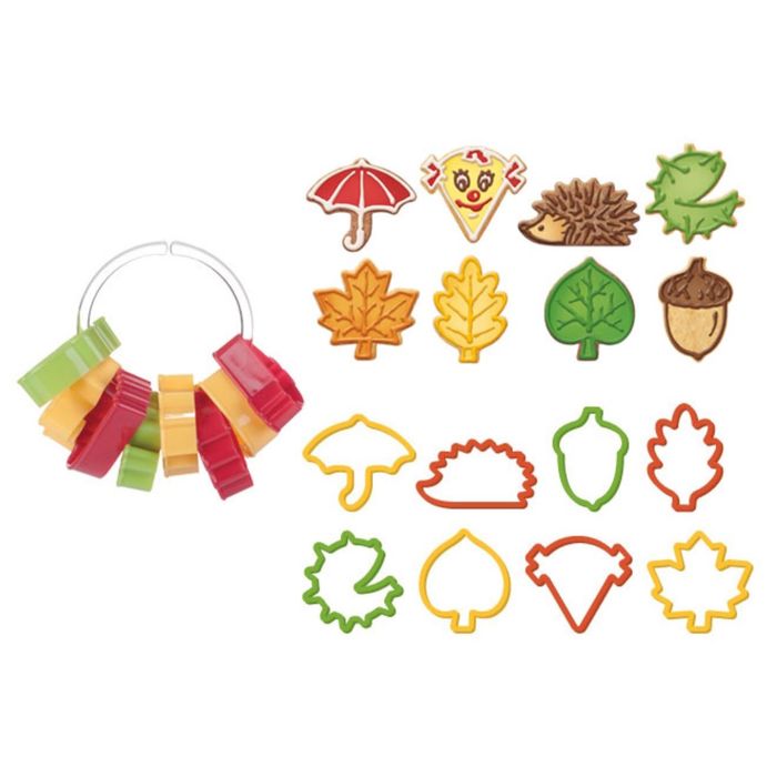 Формочки Tescoma DELICIA для печенья "Осень" с кольцом для хранения, 8 штук