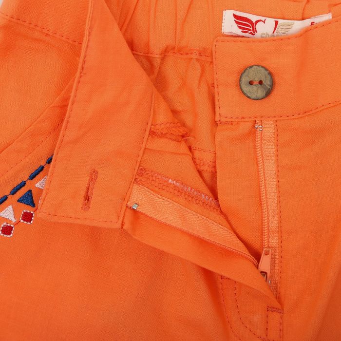 Брюки для девочки, рост 122 см, цвет коралловый