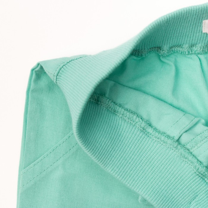 Бриджи для девочки, рост 110 см, цвет изумрудный