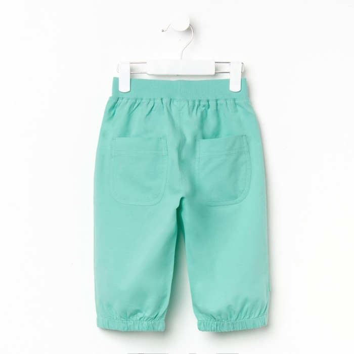 Бриджи для девочки, рост 110 см, цвет изумрудный