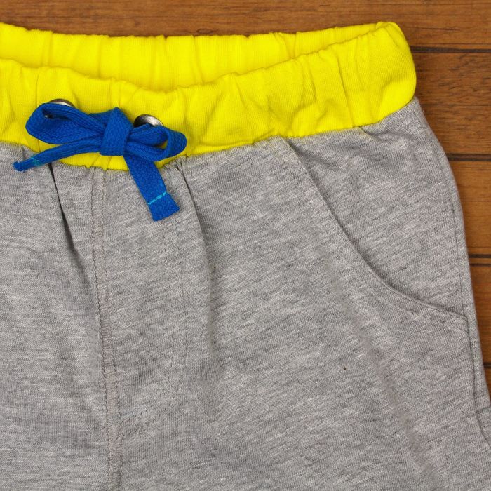 Шорты для мальчика, рост 110 см, цвет серый меланж