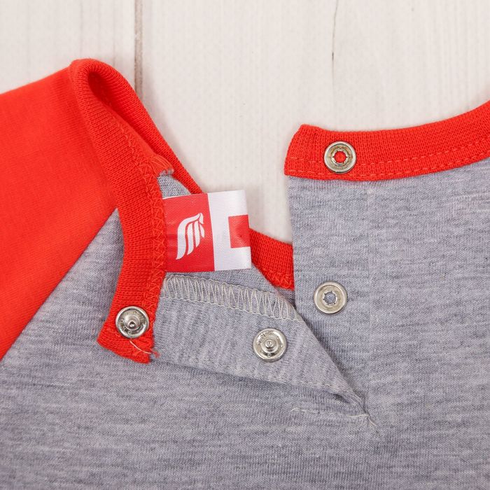 Футболка детская, рост 62 см, цвет красный